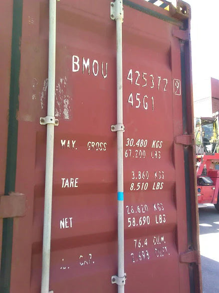 Contenedor de envío High Cube Clase B de 40 pies